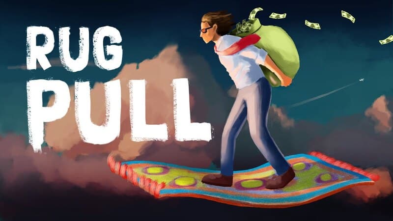 Estafas de rug pulls en las memecoins